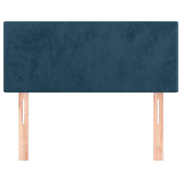 Dunkelblaues Samt Kopfteil 80 cm