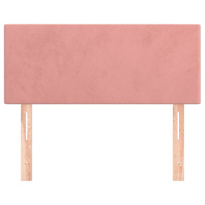 vidaXL Tête de lit rose 80x5x78/88 cm velours