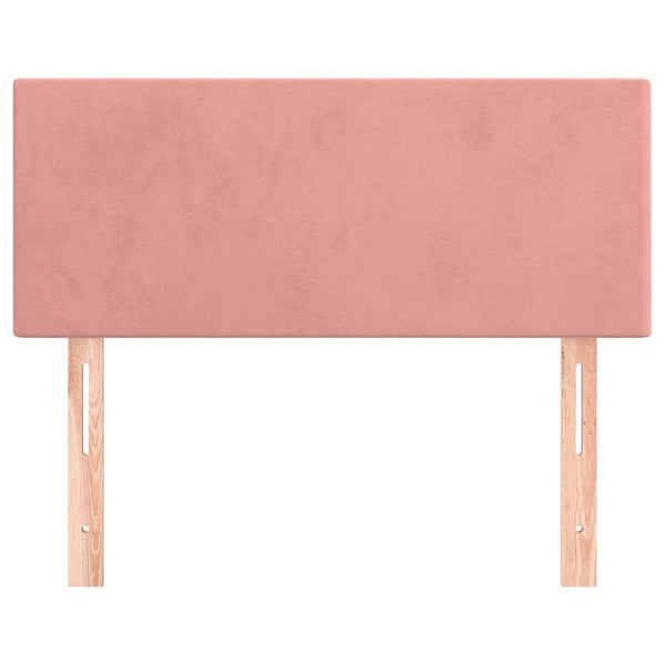 vidaXL Tête de lit rose 80x5x78/88 cm velours