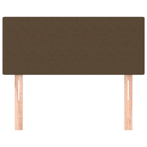 Dunkelbraunes Stoff-Kopfteil 90 cm