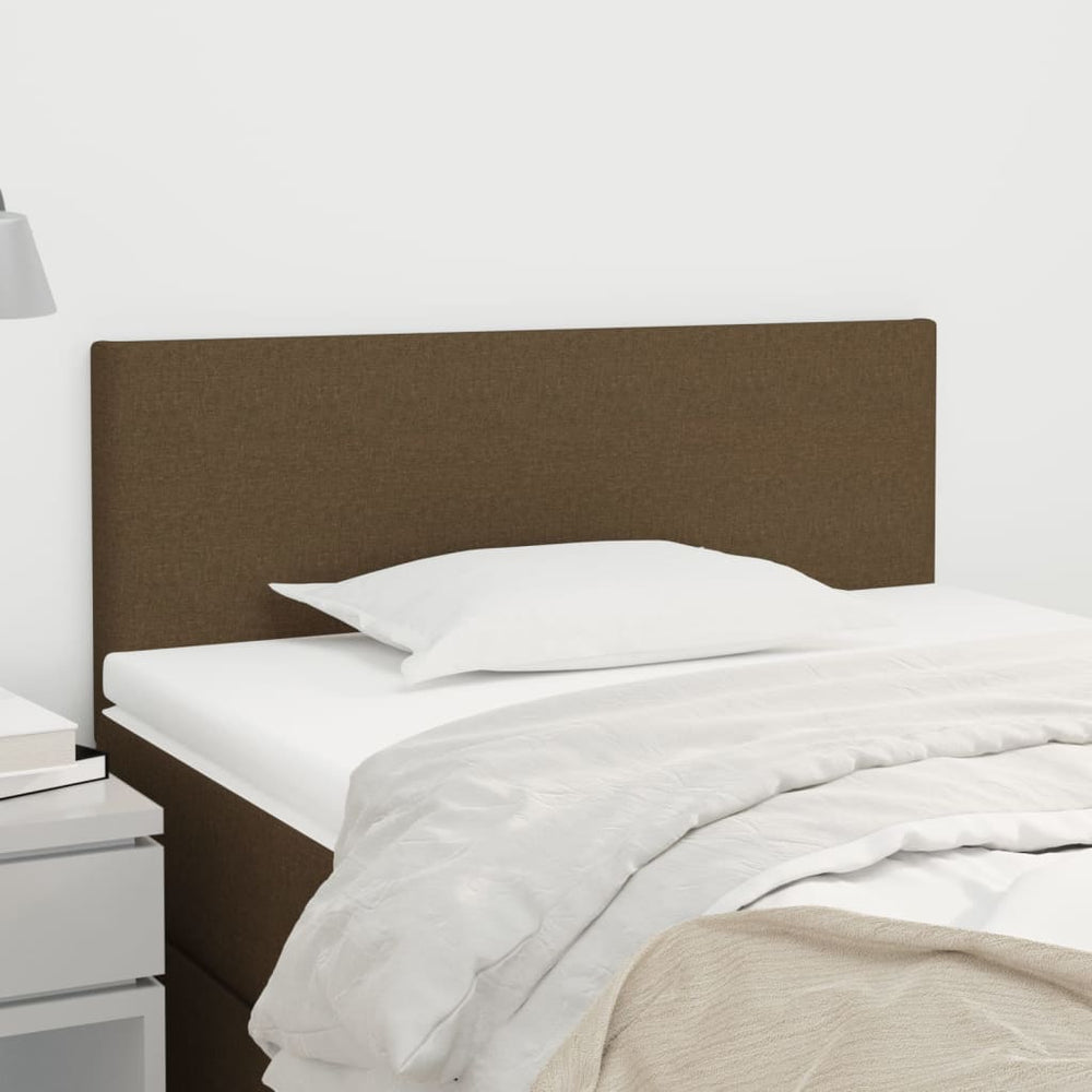 Dunkelbraunes Stoff-Kopfteil 90 cm
