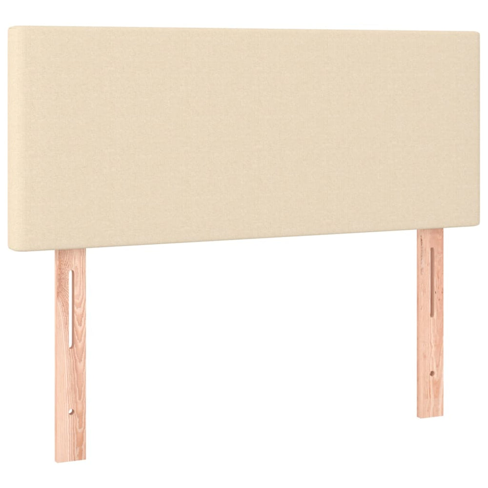 Creme Kopfteil 90 cm Stoff