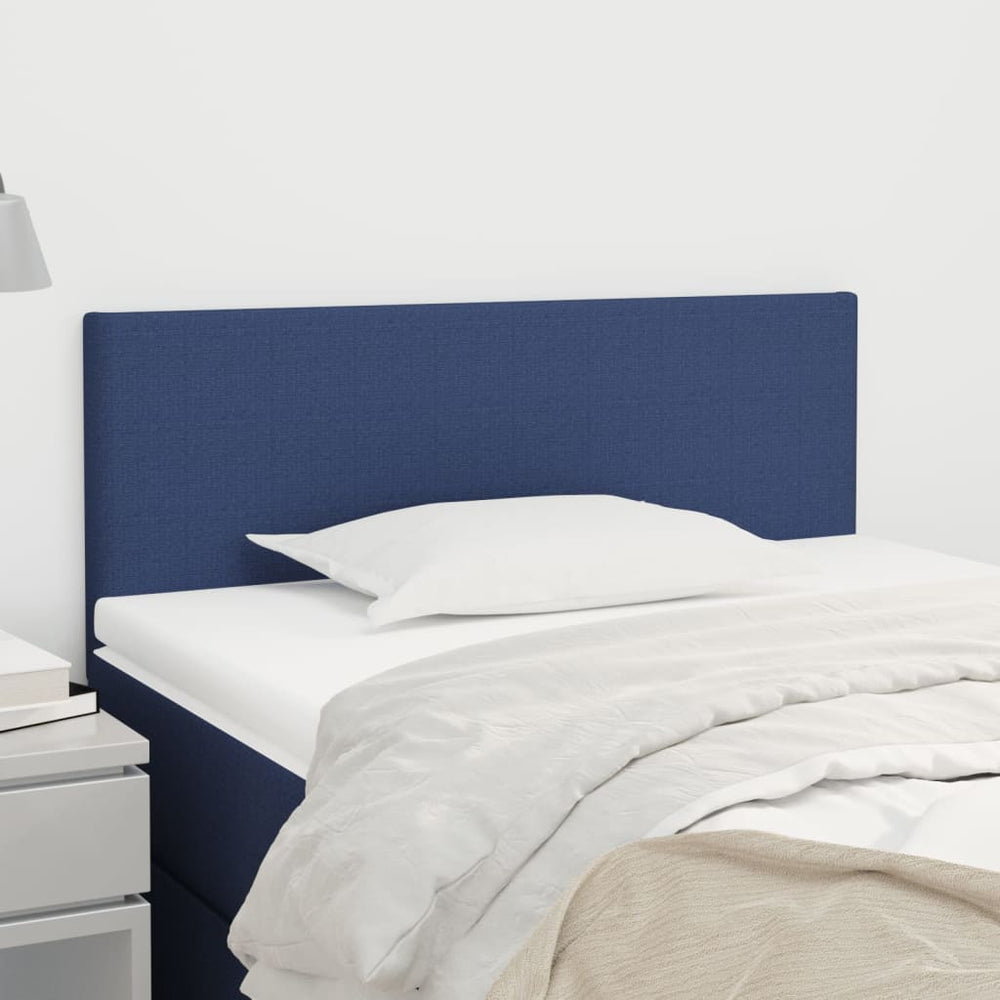 Blaues Stoff-Kopfteil 90 cm