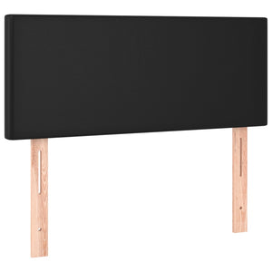 Schwarzes Kopfteil 90 cm Kunstleder
