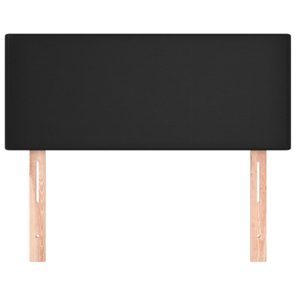 Schwarzes Kopfteil 90 cm Kunstleder