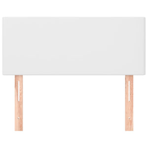 Weißes Kunstleder Kopfteil 90 cm