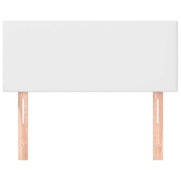 Weißes Kunstleder Kopfteil 90 cm