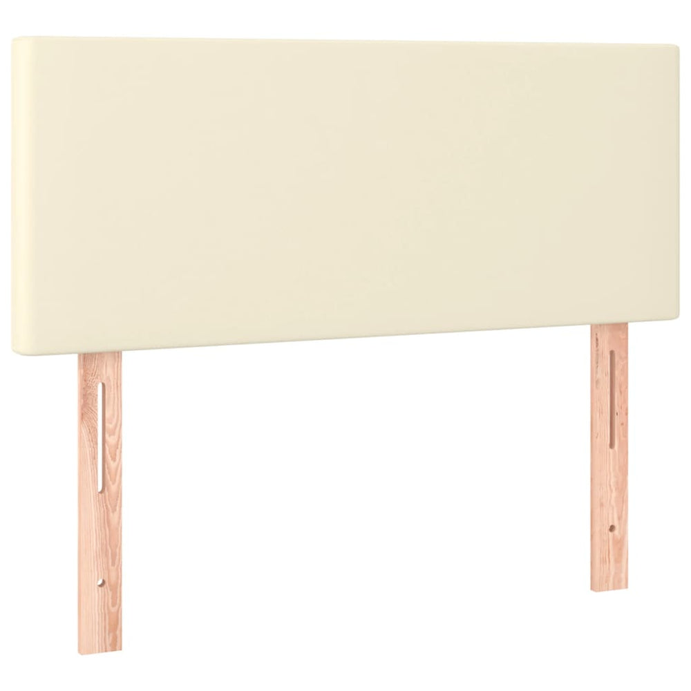 Kopfteil Creme Kunstleder 90 cm