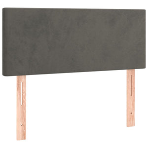 Dunkelgraues Samt Kopfteil 90 cm