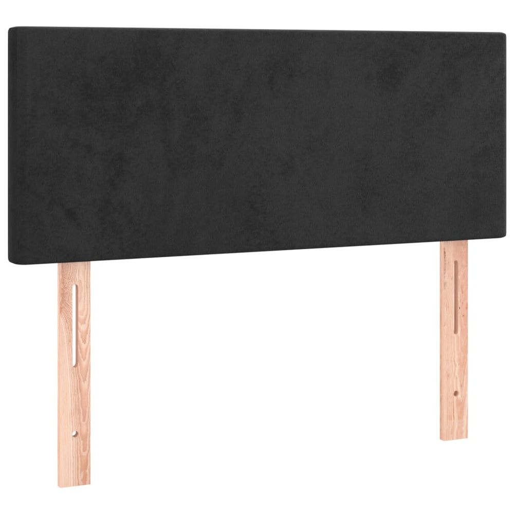 Schwarzes Samt Kopfteil 90 cm
