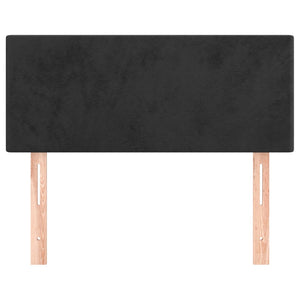 Schwarzes Samt Kopfteil 90 cm