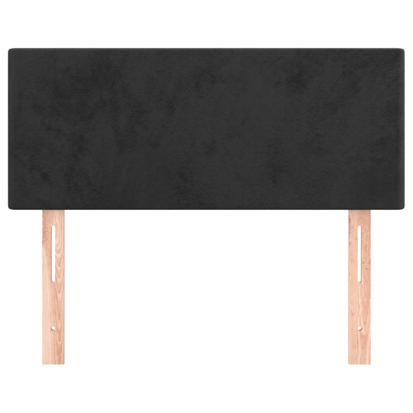 Schwarzes Samt Kopfteil 90 cm