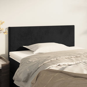 Schwarzes Samt Kopfteil 90 cm