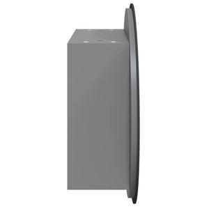 Badezimmerschrank mit Spiegel & LED Grau 40x40 cm