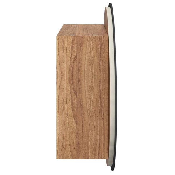 Badezimmerschrank mit Spiegel & LED Eiche