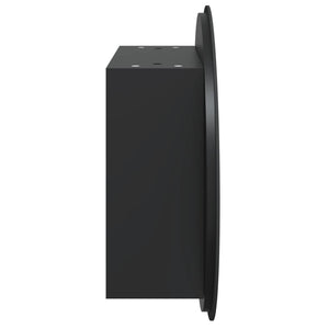 Badezimmerschrank mit Spiegel & LED Schwarz 47cm