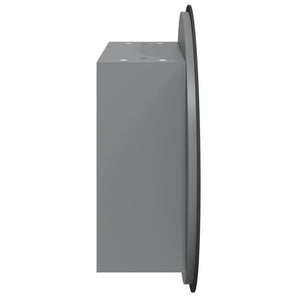 Badezimmerschrank Grau mit LED Spiegel 47cm
