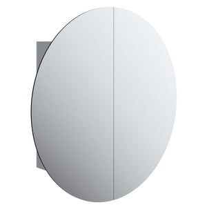 Badezimmerschrank mit Spiegel & LED Grau 54cm