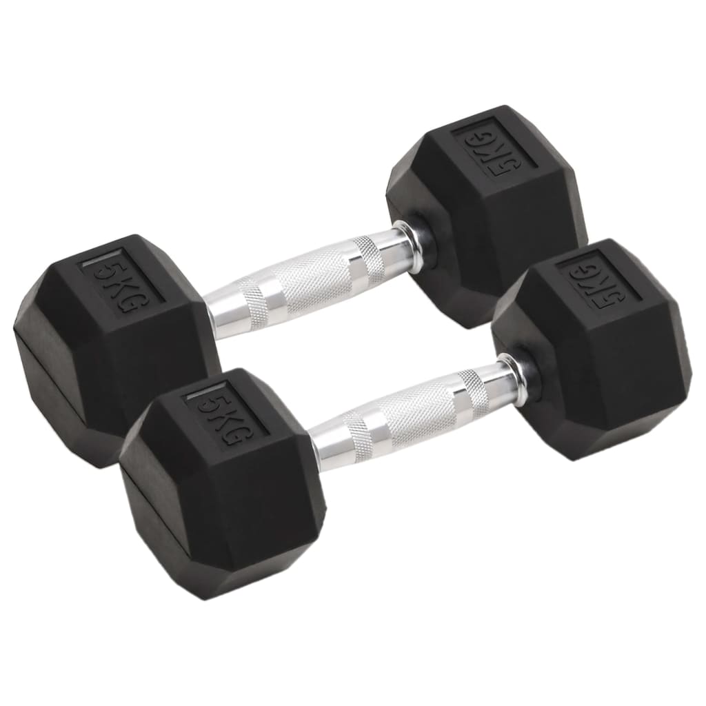 2 x 10 kg Hantelset aus Gusseisen