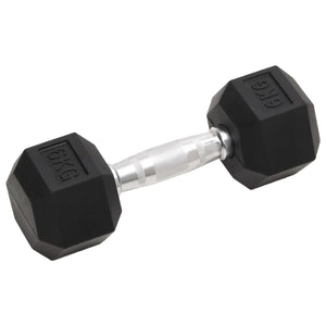 Kurzhantel-Set 12 kg Gusseisen mit Gummierung