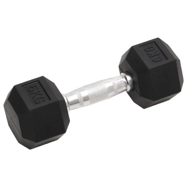 Kurzhantel-Set 12 kg Gusseisen mit Gummierung
