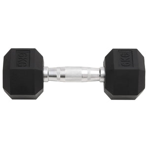 Kurzhantel-Set 12 kg Gusseisen mit Gummierung