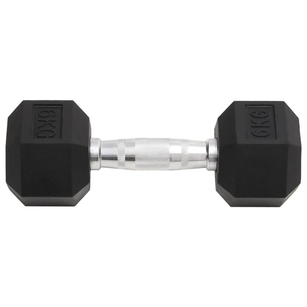Kurzhantel-Set 12 kg Gusseisen mit Gummierung