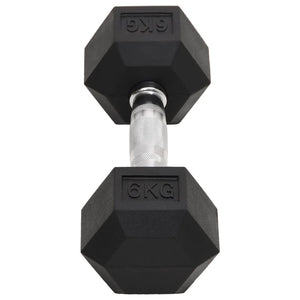 Kurzhantel-Set 12 kg Gusseisen mit Gummierung