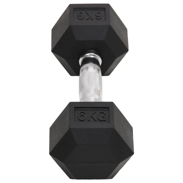 Kurzhantel-Set 12 kg Gusseisen mit Gummierung