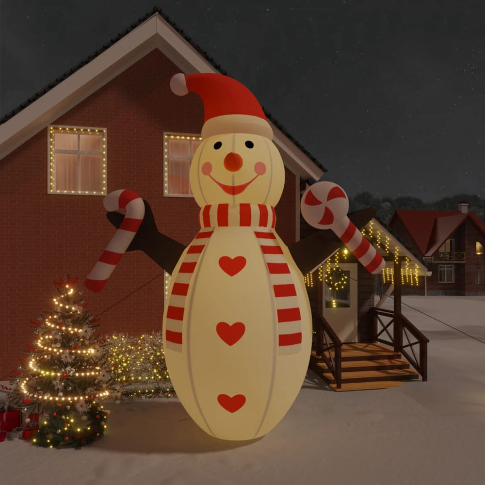 Aufblasbarer LED Schneemann 630 cm