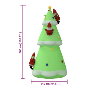 Aufblasbarer LED-Weihnachtsbaum 500 cm