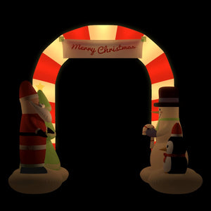 Aufblasbarer Weihnachtstor mit LEDs 260cm