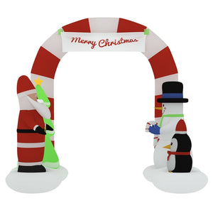 Aufblasbarer Weihnachtstor mit LEDs 260cm