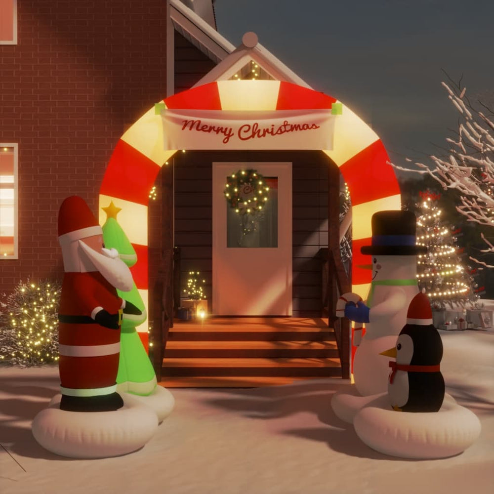 Aufblasbarer Weihnachtstor mit LEDs 260cm
