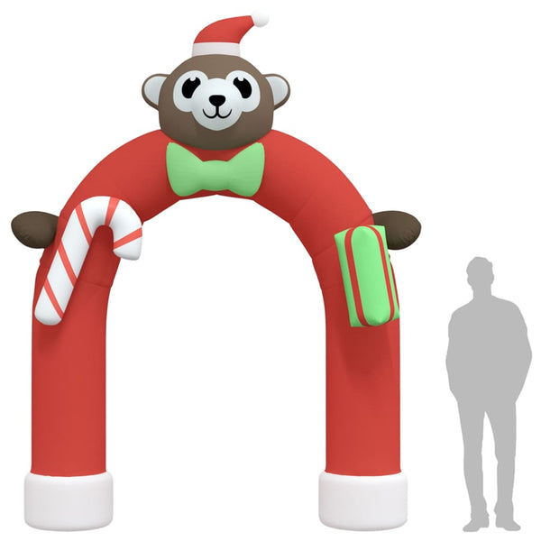 Aufblasbarer Weihnachtsbogen mit LEDs, 380cm