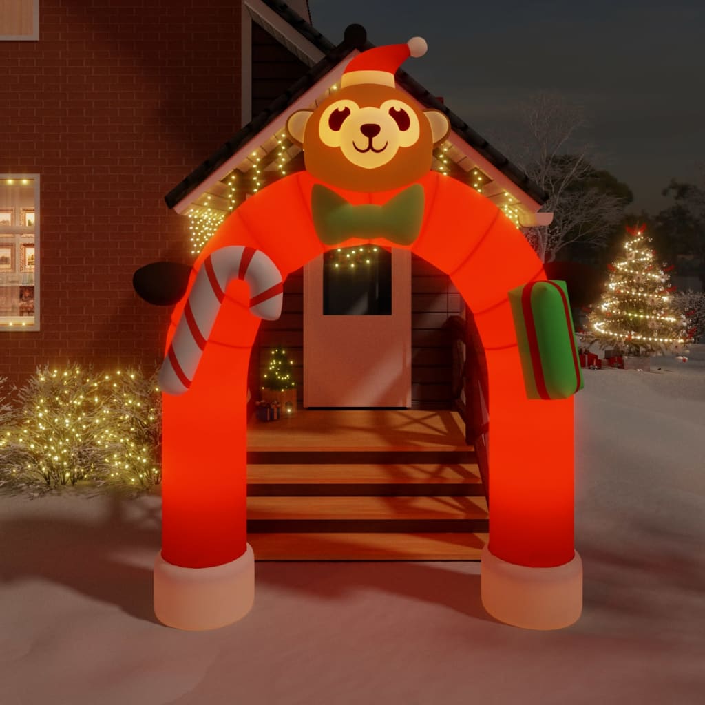 Aufblasbarer Weihnachtsbogen mit LEDs, 380cm