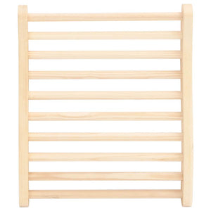 Sauna Rückenlehne S-Form Kiefernholz