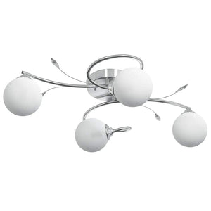 Deckenleuchte mit Glasschirmen für G9 LED