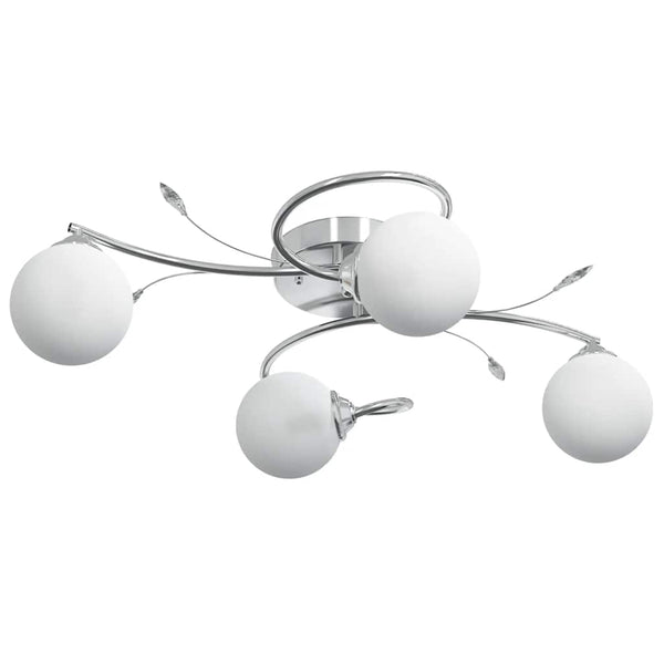 Deckenleuchte mit Glasschirmen für G9 LED