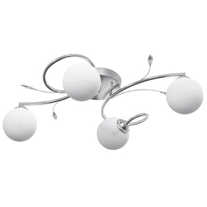 Deckenleuchte mit Glasschirmen für G9 LED