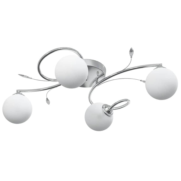 Deckenleuchte mit Glasschirmen für G9 LED