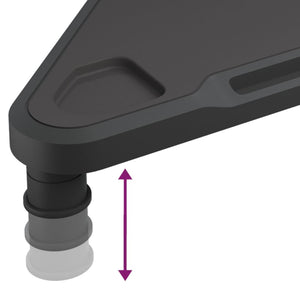 Eck Monitorständer Schwarz 49 cm