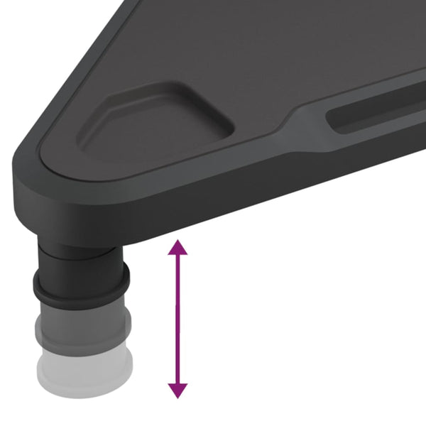 Eck Monitorständer Schwarz 49 cm