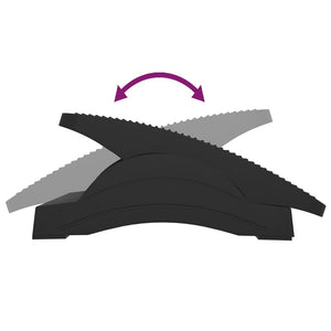 Ergonomische Fußstütze Schwarz 43,5 cm