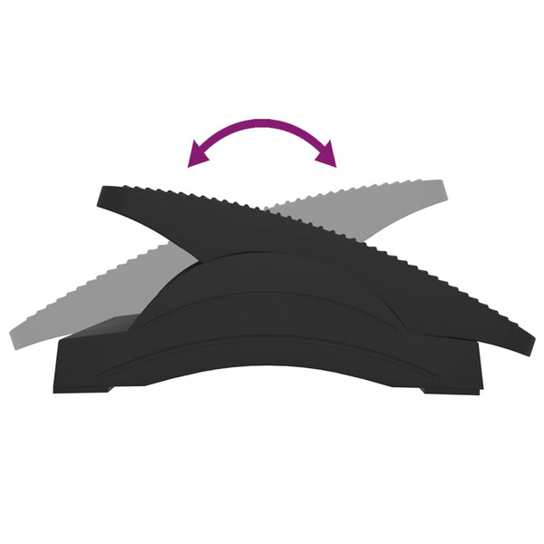 Ergonomische Fußstütze Schwarz 43,5 cm