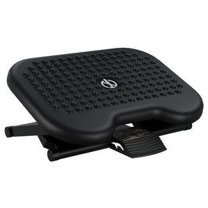 Fußstütze Schwarz, Ergonomisch & Verstellbar