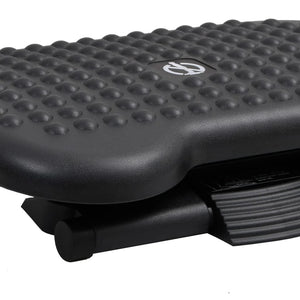 Fußstütze Schwarz, Ergonomisch & Verstellbar