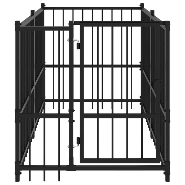 Hundezwinger Schwarz 193,5x97x100 cm Stahl