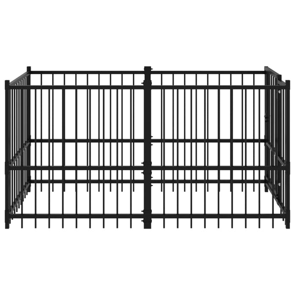 Hundezwinger Schwarz 193,5x97x100 cm Stahl
