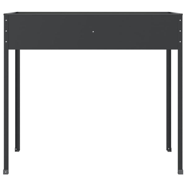 Pflanzkübel Anthrazit 100,5x40,5x90 cm Verzinkter Stahl